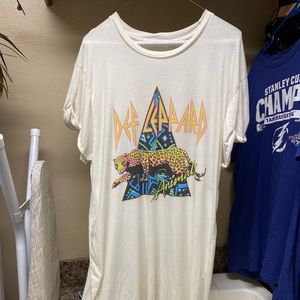 Free People Def Leppard T-Shirt Dress